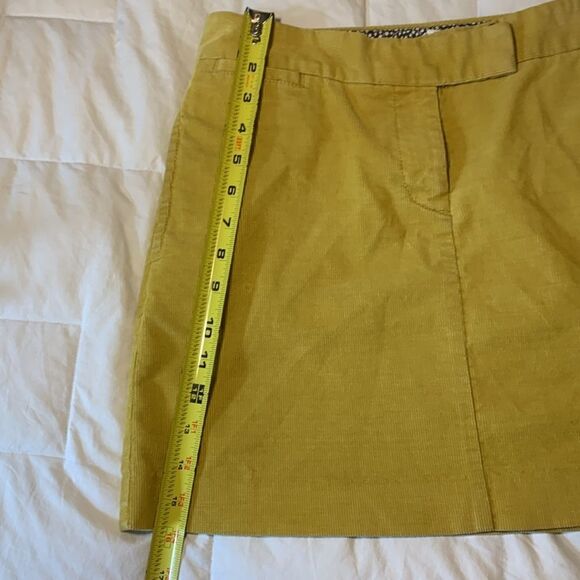 J.CREW, corduroy skirt, mustard yellow, great condition, size 4 - Picture 11 of 14